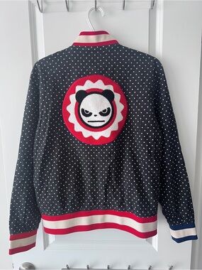 Hipanda Polka Dot Bomber Jacket